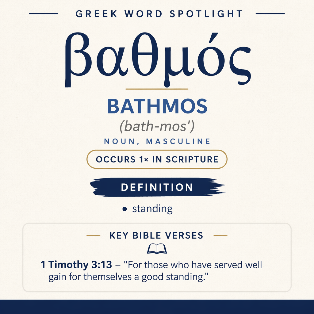 Exploring the Meaning of Bathmos in Greek statistics