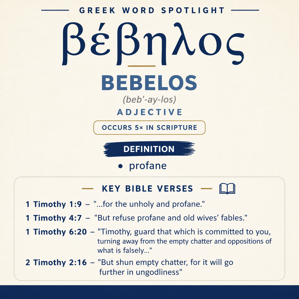 Exploring the Meaning of Bebelos in Greek statistics