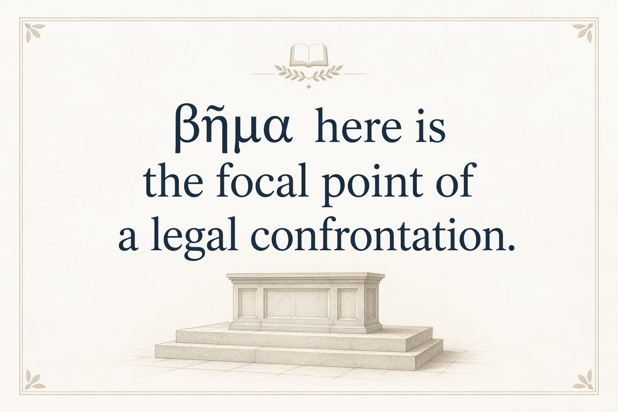 Key insight about Exploring the Meaning of Bema in Greek