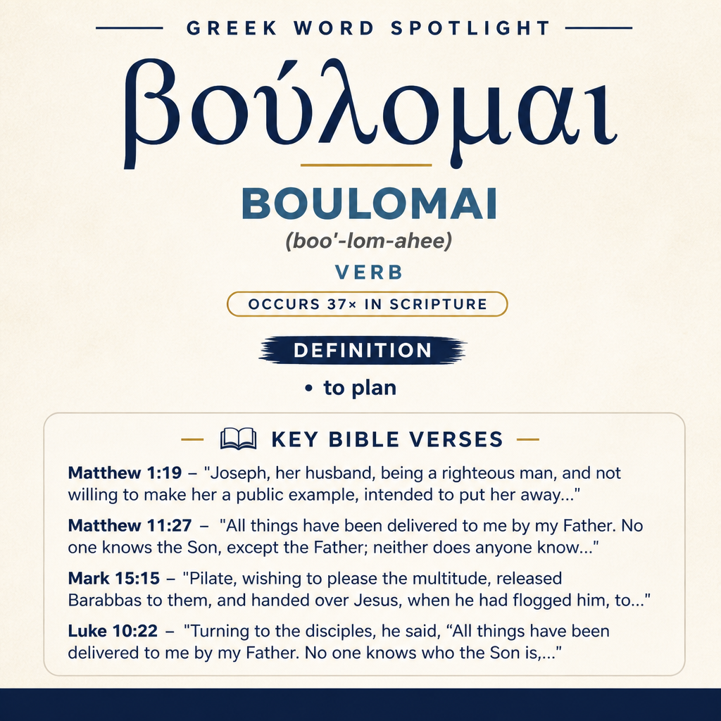 Exploring the Meaning of Boulomai in Greek statistics