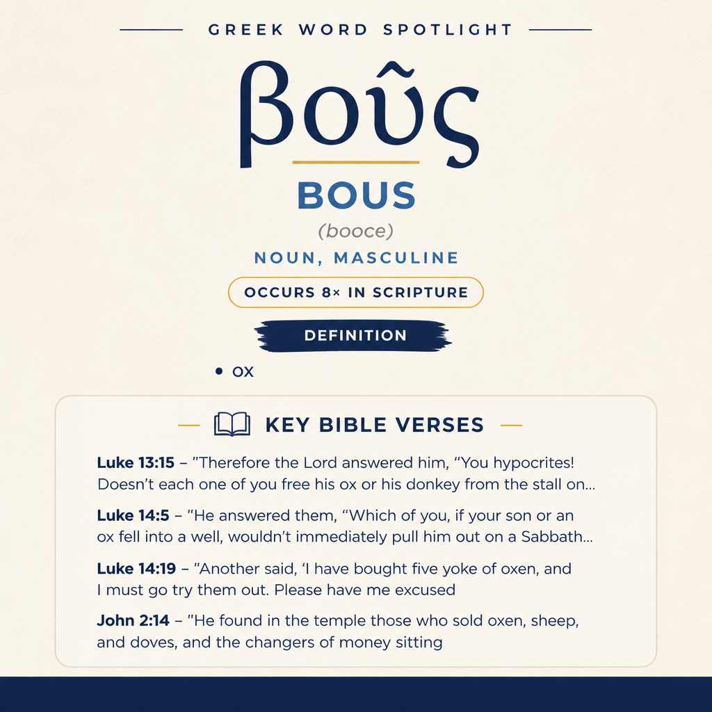 Exploring the Meaning of Bous in Greek statistics