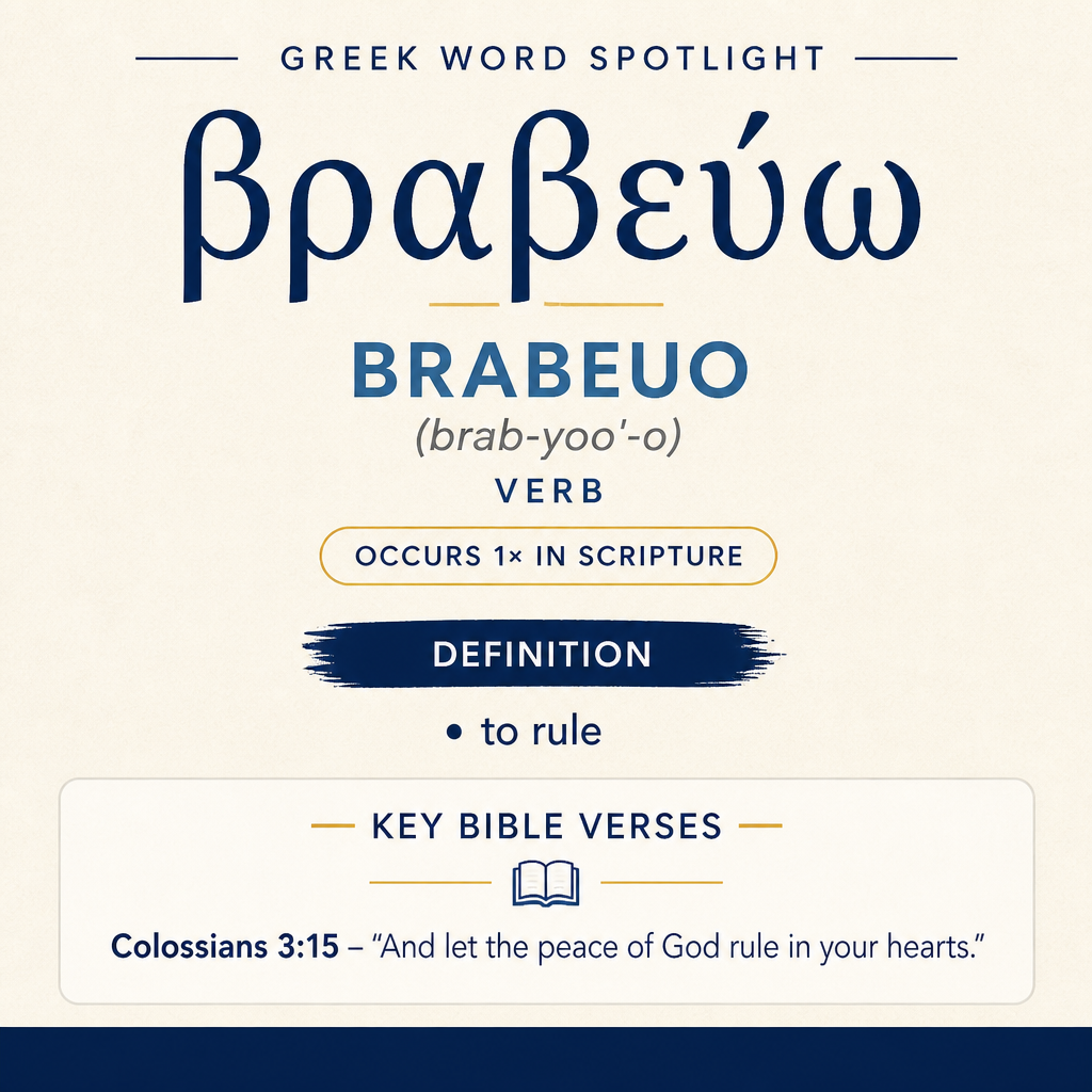 Exploring the Meaning of Brabeuo in Greek statistics