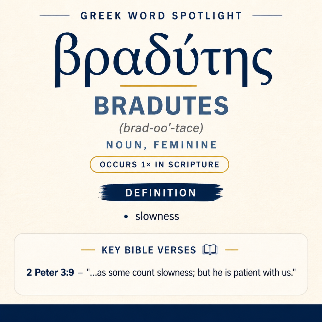 Exploring the Meaning of Bradutes in Greek statistics