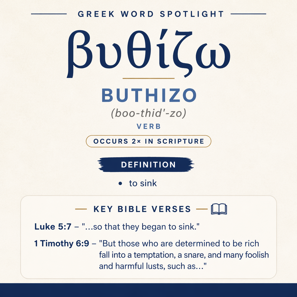 Exploring the Meaning of Buthizo in Greek statistics