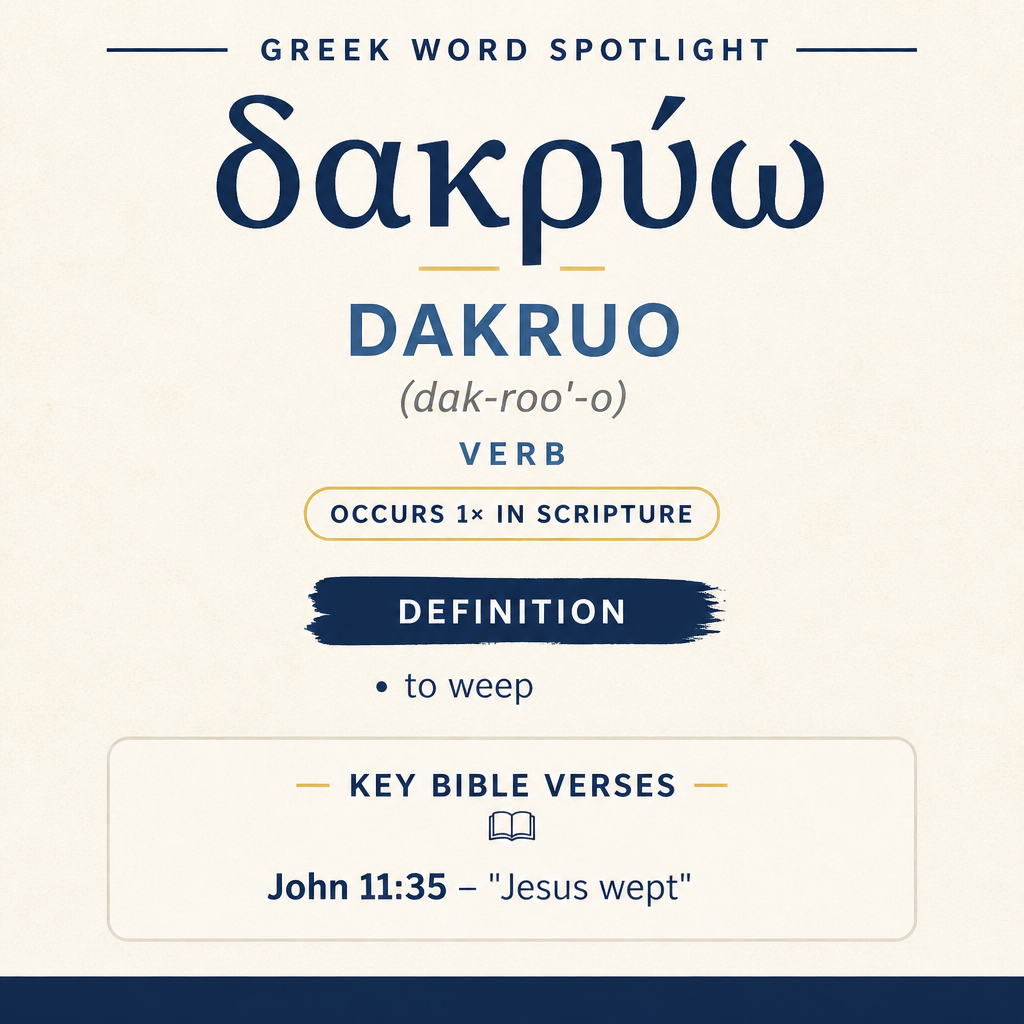 Exploring the Meaning of Dakruo in Greek statistics