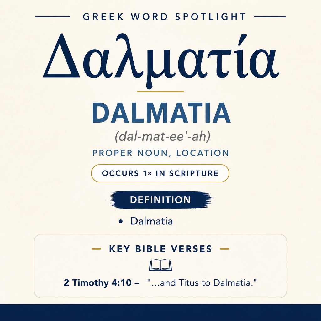 Exploring the Meaning of Dalmatia in Greek statistics