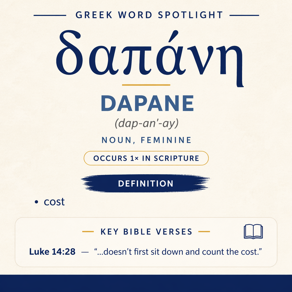 Exploring the Meaning of Dapane in Greek statistics