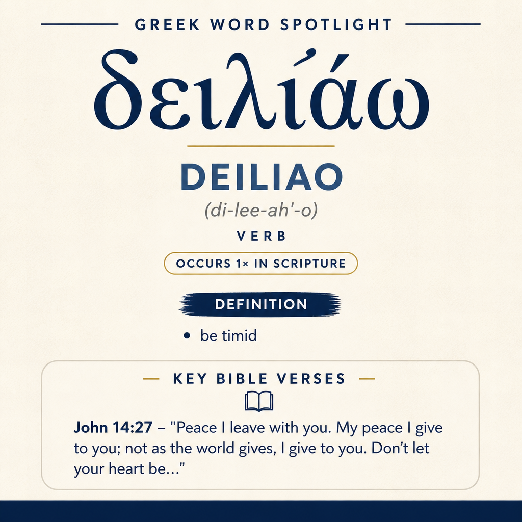 Exploring the Meaning of Deiliao in Greek statistics