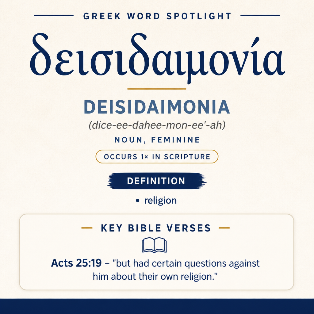 Exploring the Meaning of Deisidaimonia in Greek statistics