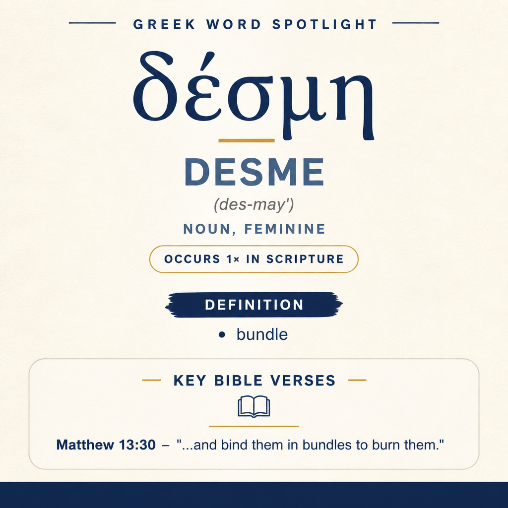 Exploring the Meaning of Desme in Greek statistics