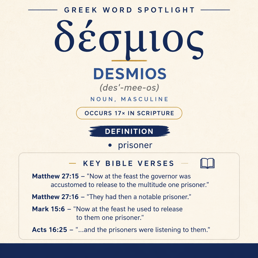 Exploring the Meaning of Desmios in Greek statistics
