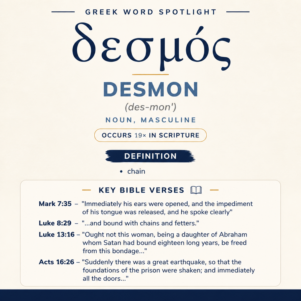 Exploring the Meaning of Desmon in Greek statistics