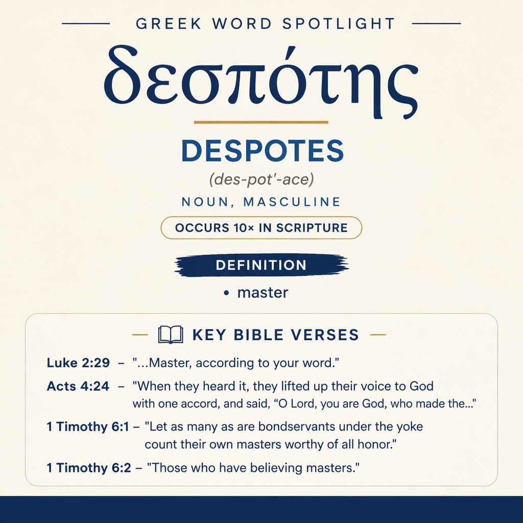 Exploring the Meaning of Despotes in Greek statistics