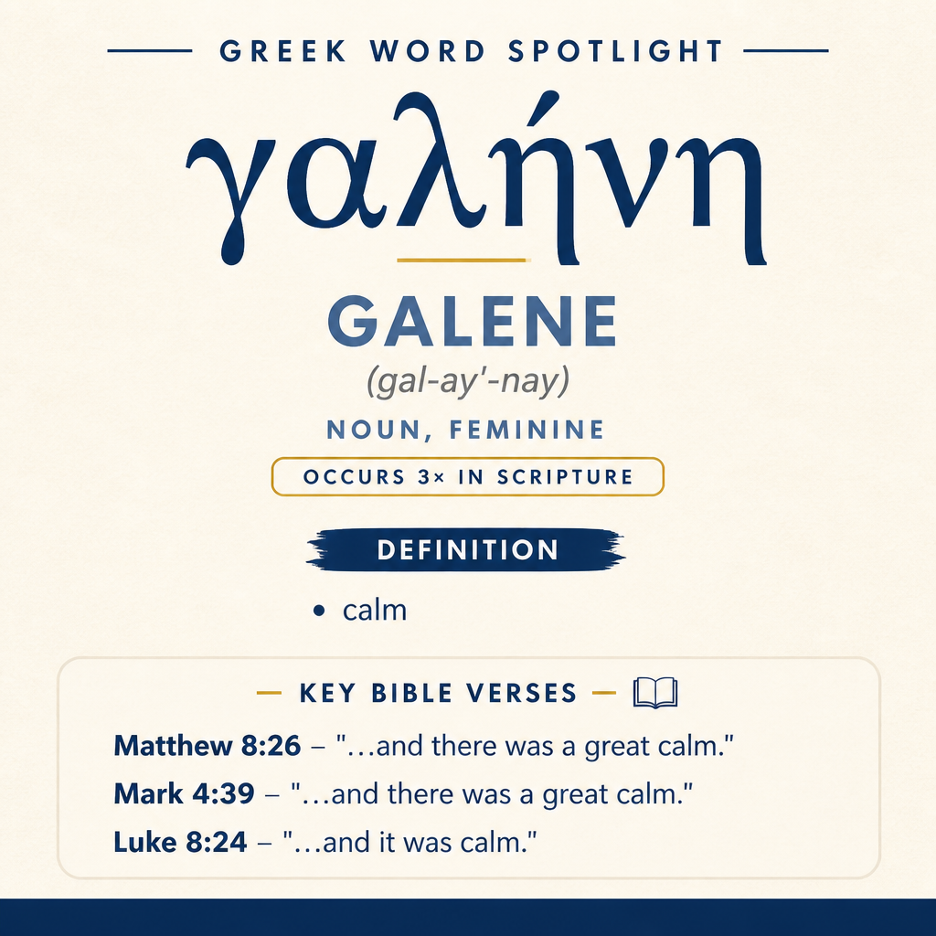 Exploring the Meaning of Galene in Greek statistics