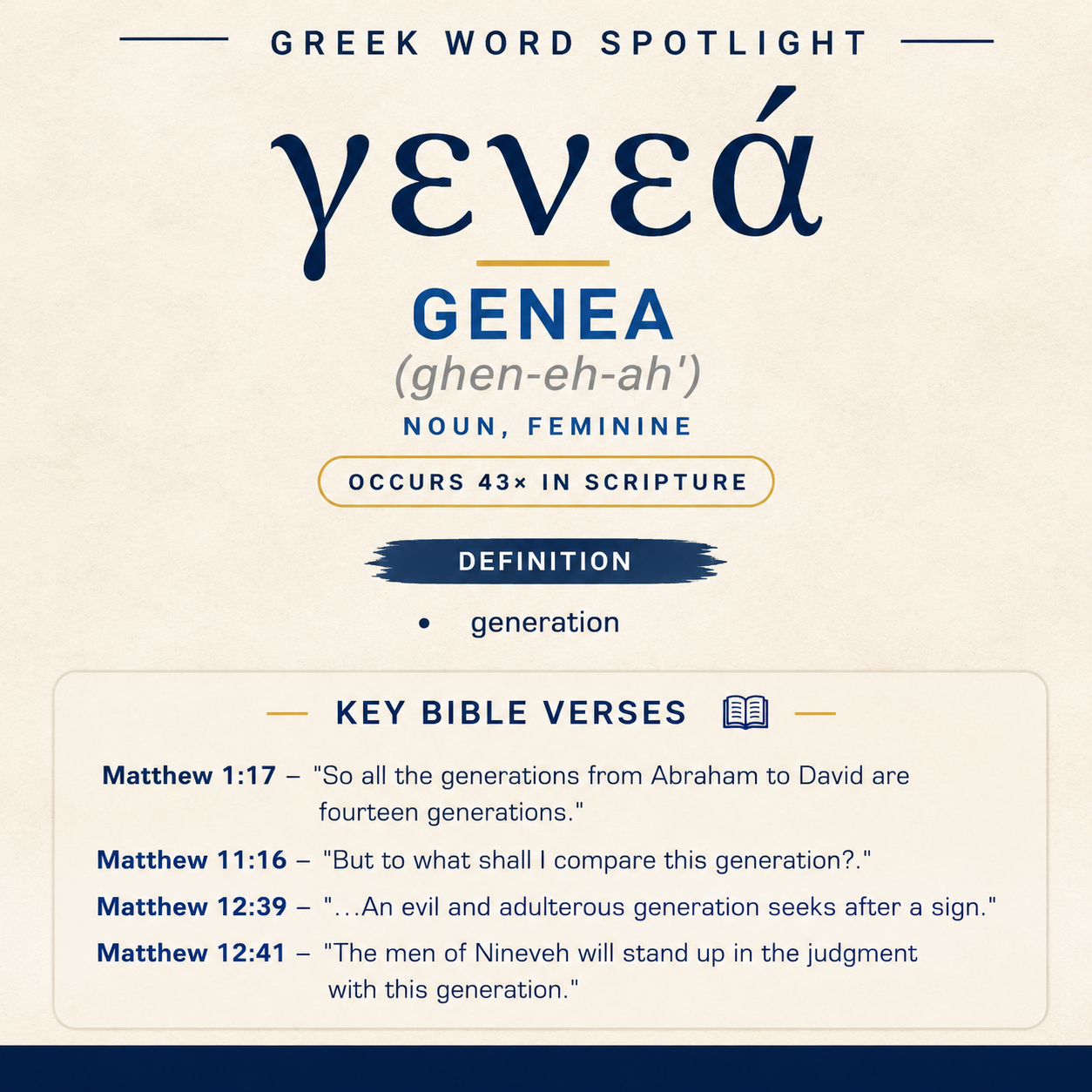 Exploring the Meaning of Genea in Greek statistics