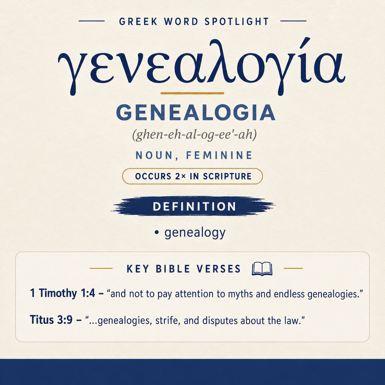 Exploring the Meaning of Genealogia in Greek statistics