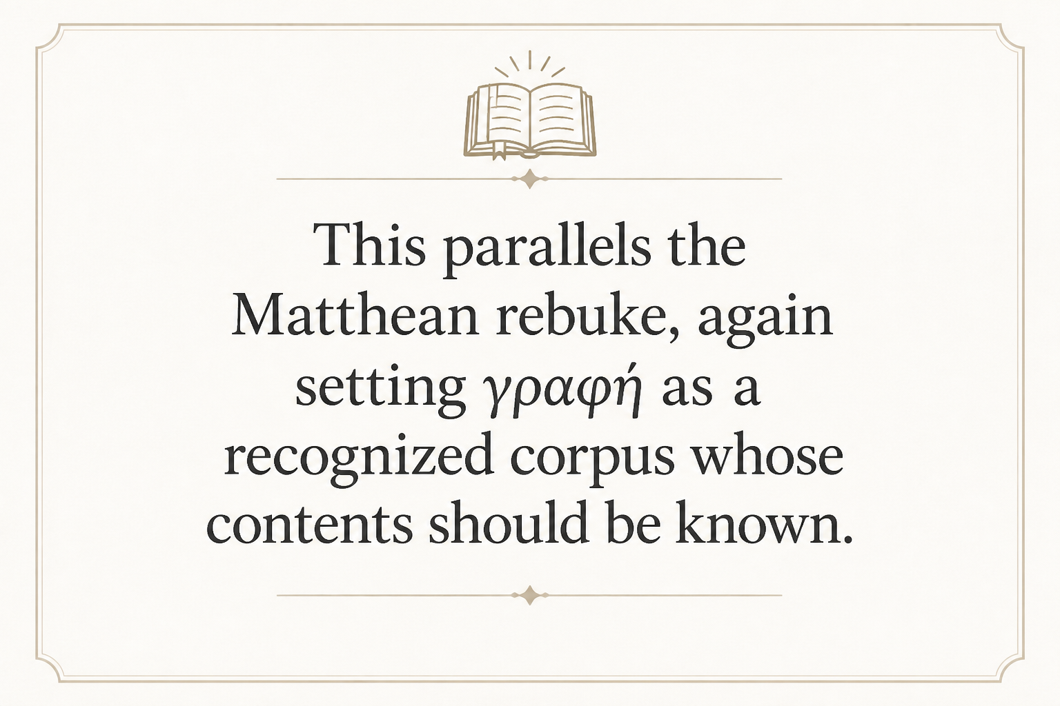 Key insight about Exploring the Meaning of Graphe in Greek