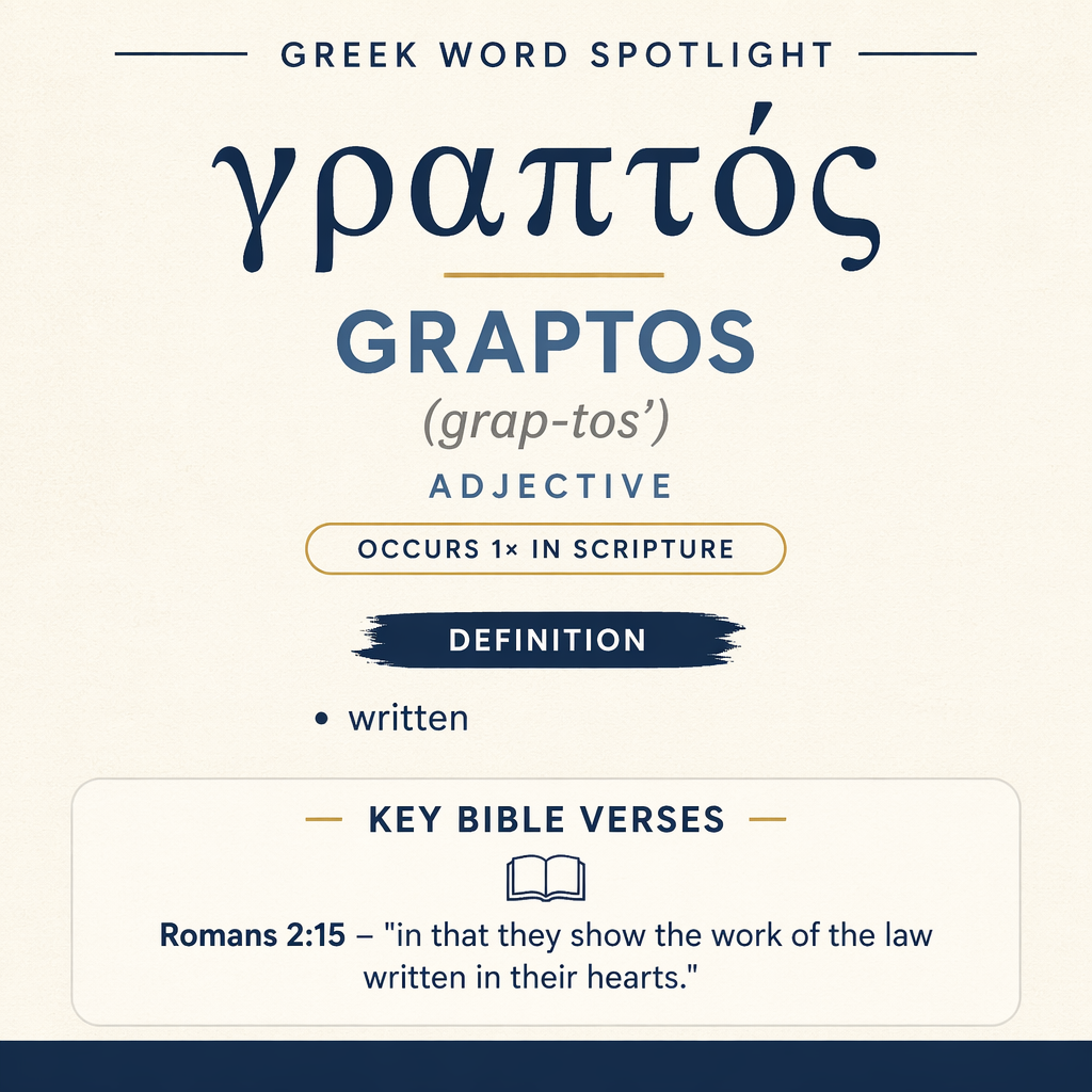 Exploring the Meaning of Graptos in Greek statistics