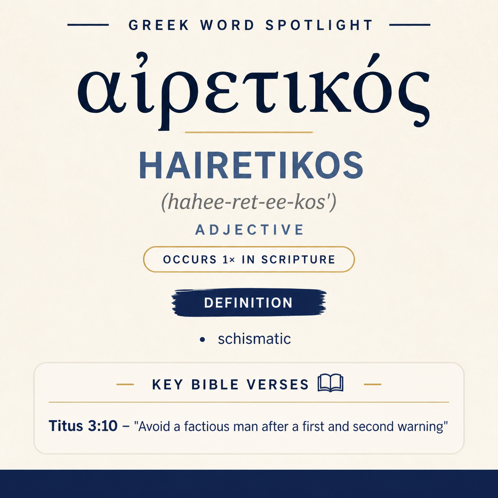 Exploring the Meaning of Hairetikos in Greek statistics