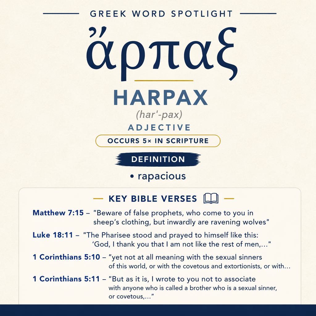 Exploring the Meaning of Harpax in Greek statistics