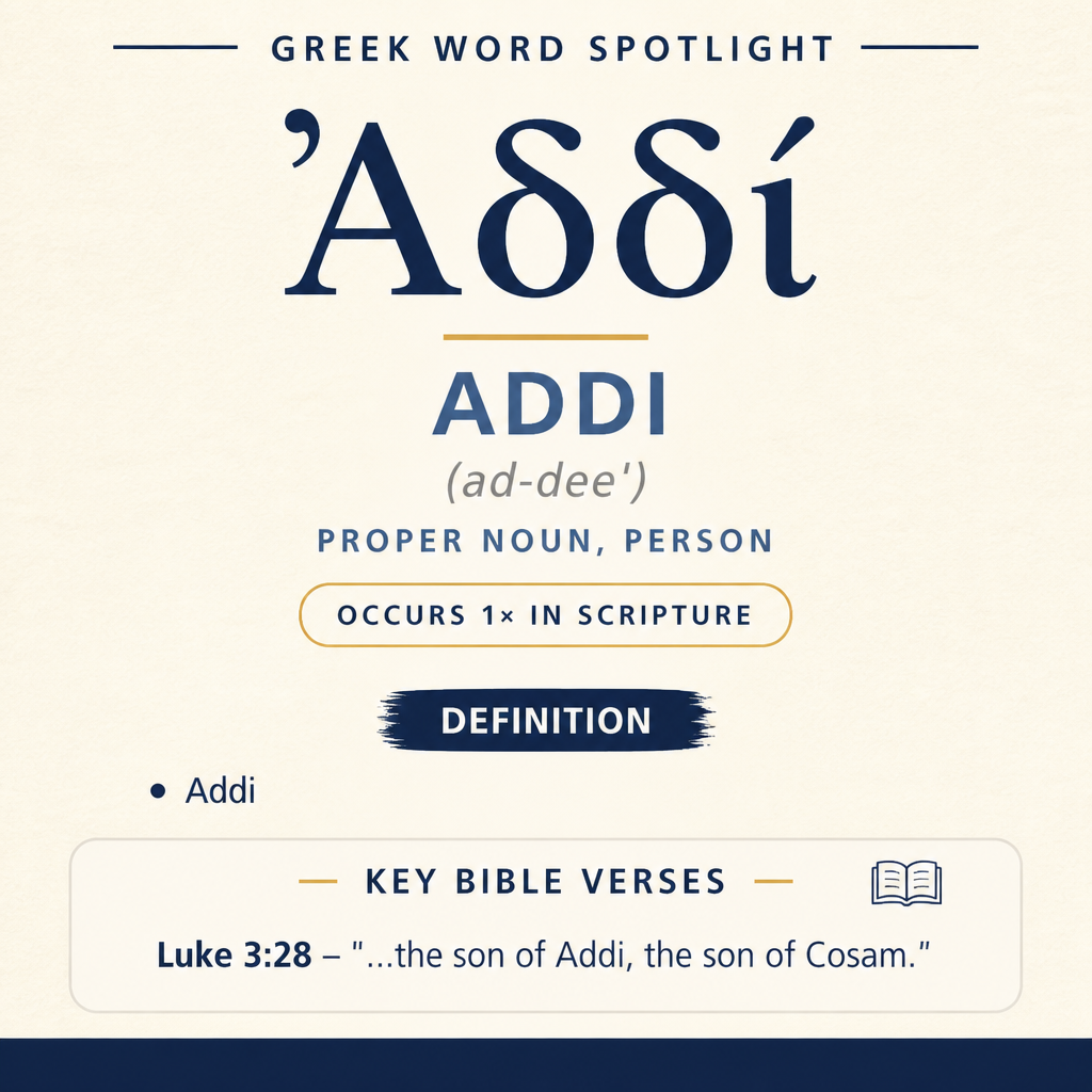 Understanding the Meaning of Addi in Greek statistics