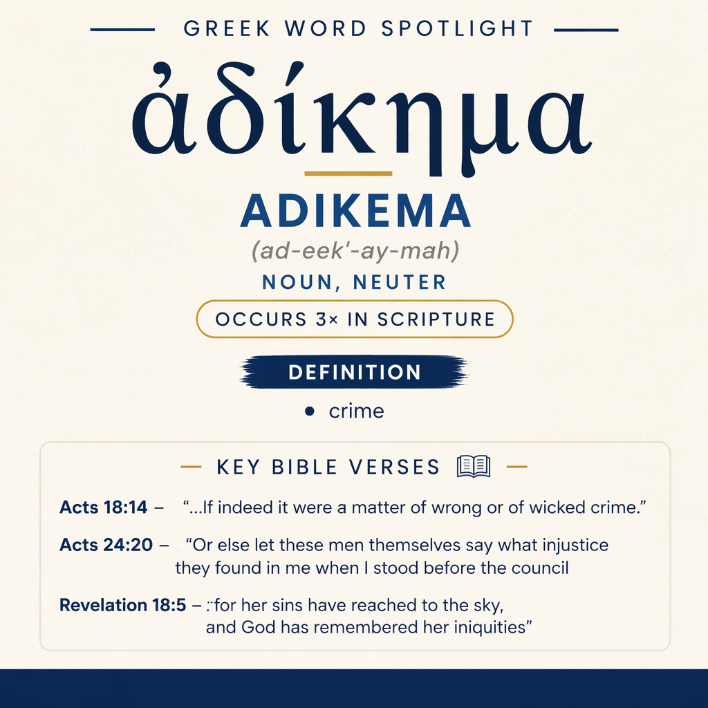 Understanding the Meaning of Adikema in Greek statistics