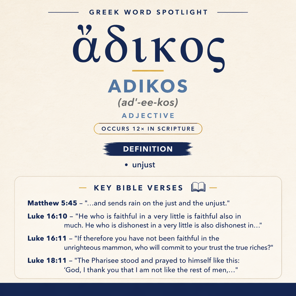 Understanding the Meaning of Adikos in Greek statistics