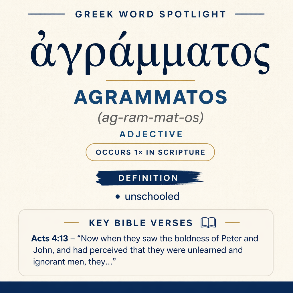 Understanding the Meaning of Agrammatos in Greek statistics