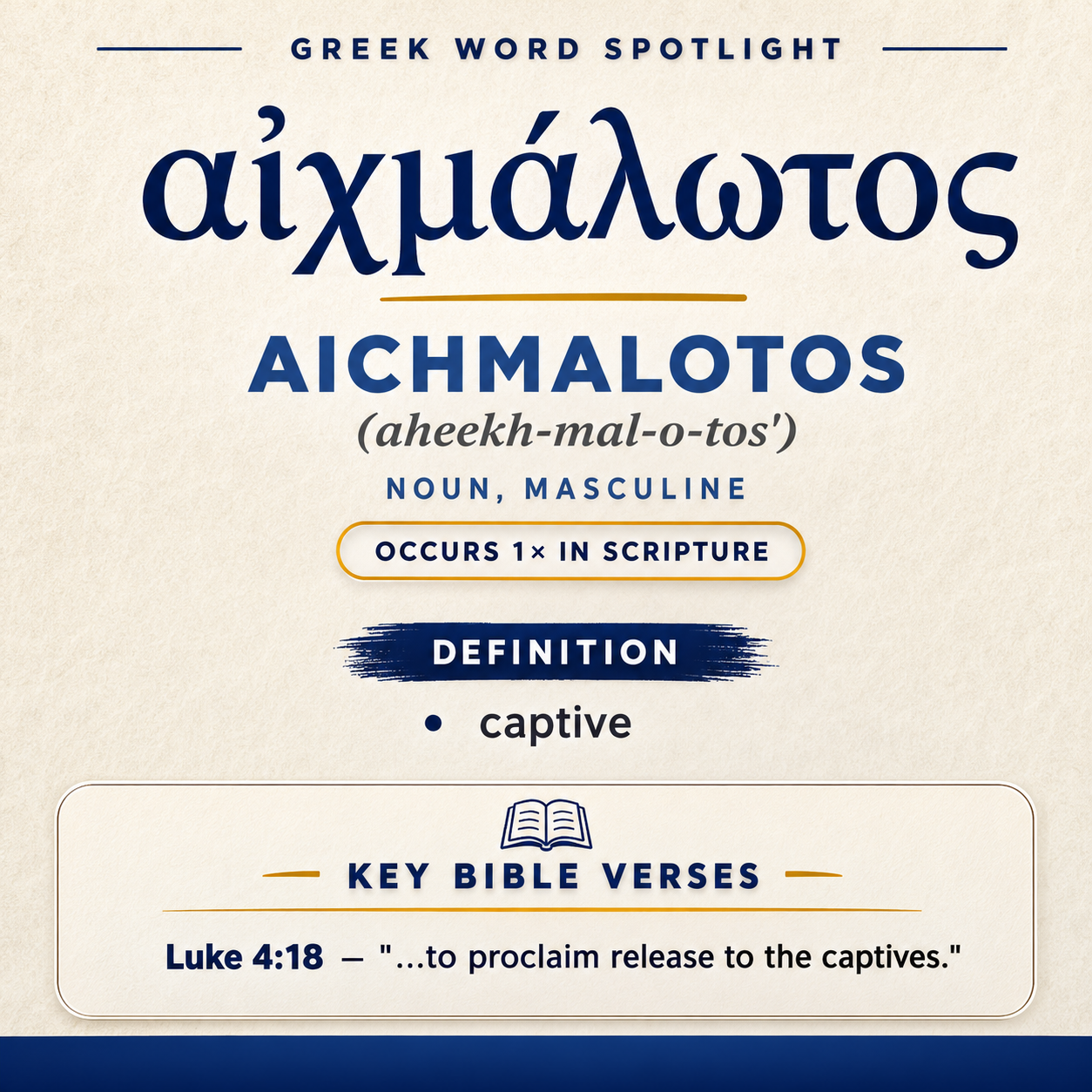 Understanding the Meaning of Aichmalotos in Greek statistics