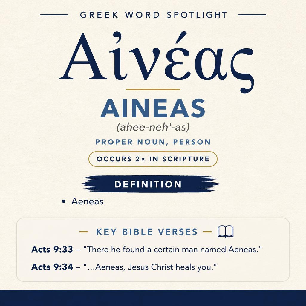 Understanding the Meaning of Aineas in Greek statistics