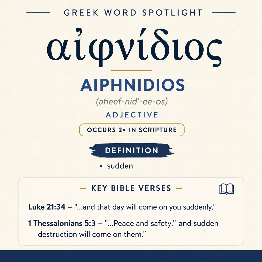 Understanding the Meaning of Aiphnidios in Greek statistics