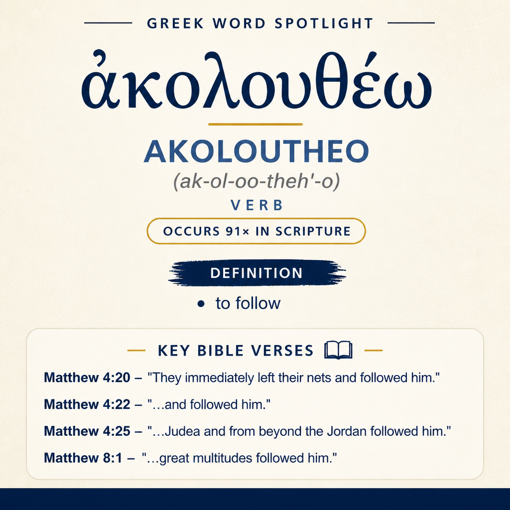 Understanding the Meaning of 'Akoloutheo' in Greek statistics