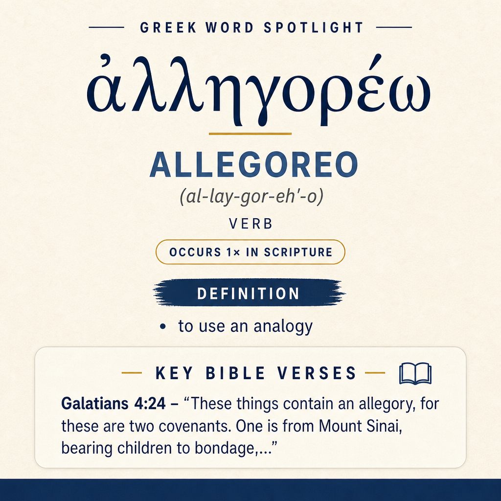 Understanding the Meaning of Allegoreo in Greek statistics