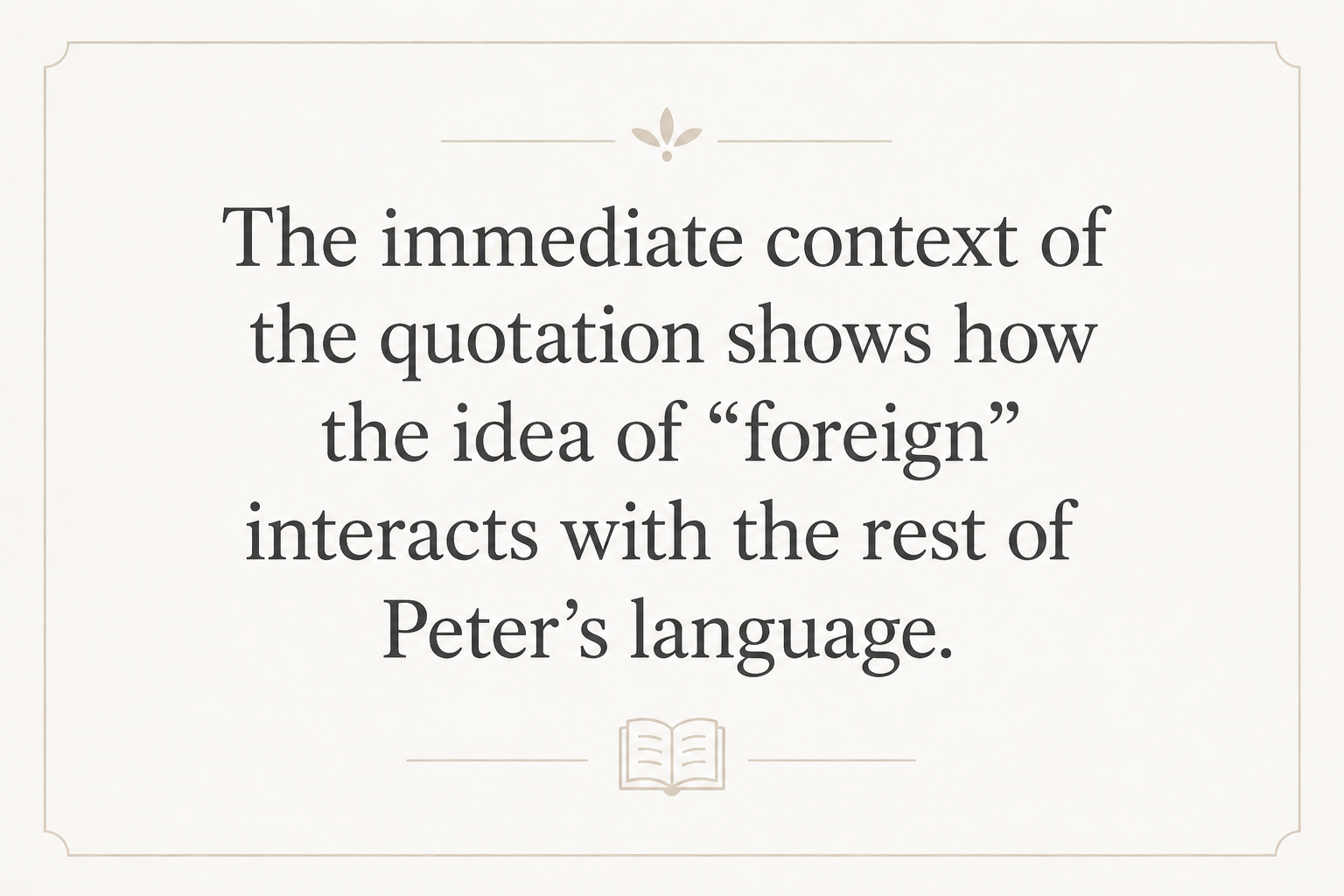 Key insight about Understanding the Meaning of Allophulos in Greek