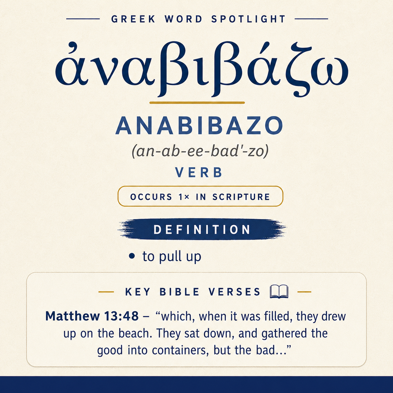 Understanding the Meaning of Anabibazo in Greek statistics