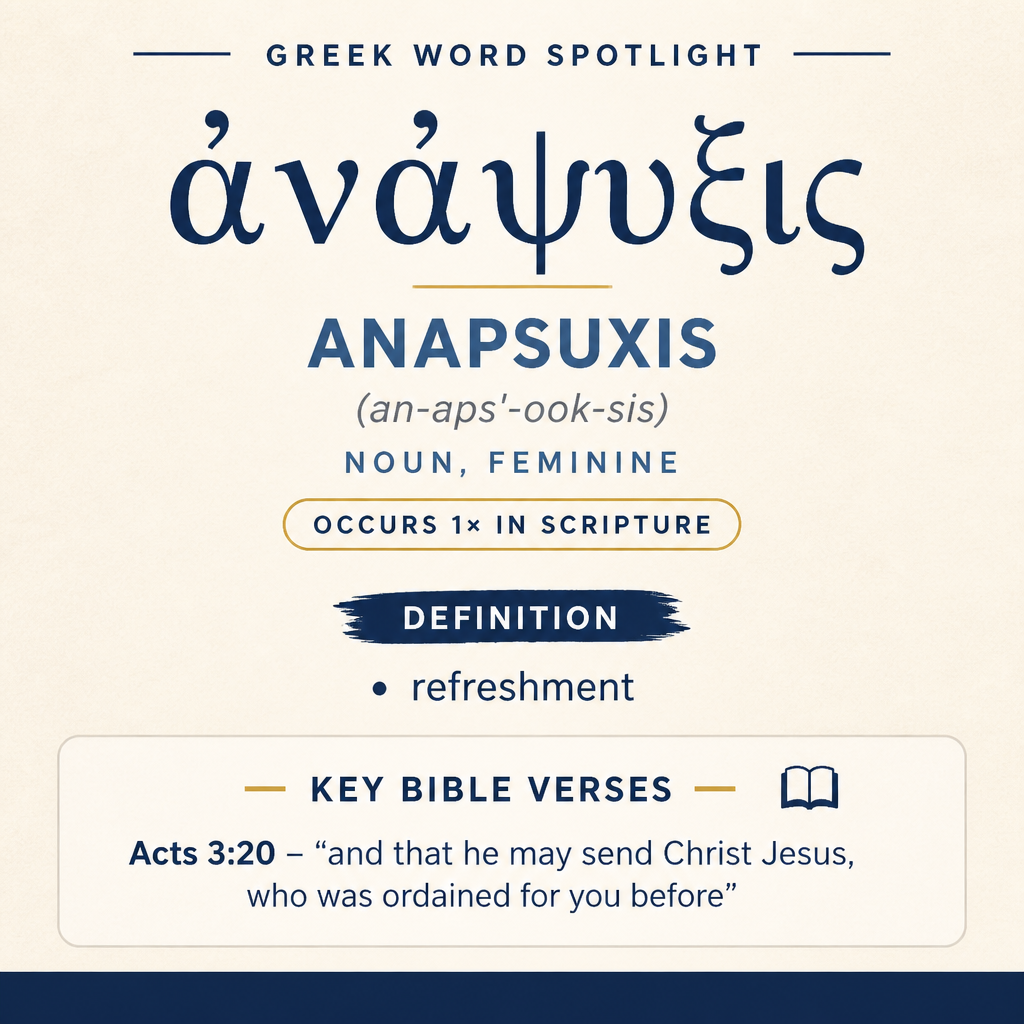 Understanding the Meaning of Anapsuxis in Greek statistics