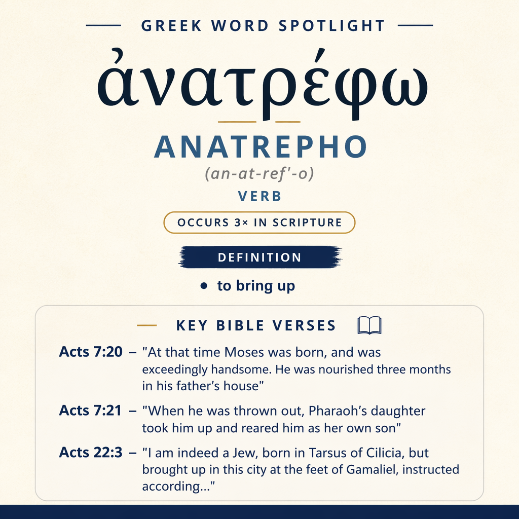 Understanding the Meaning of Anatrepho in Greek statistics