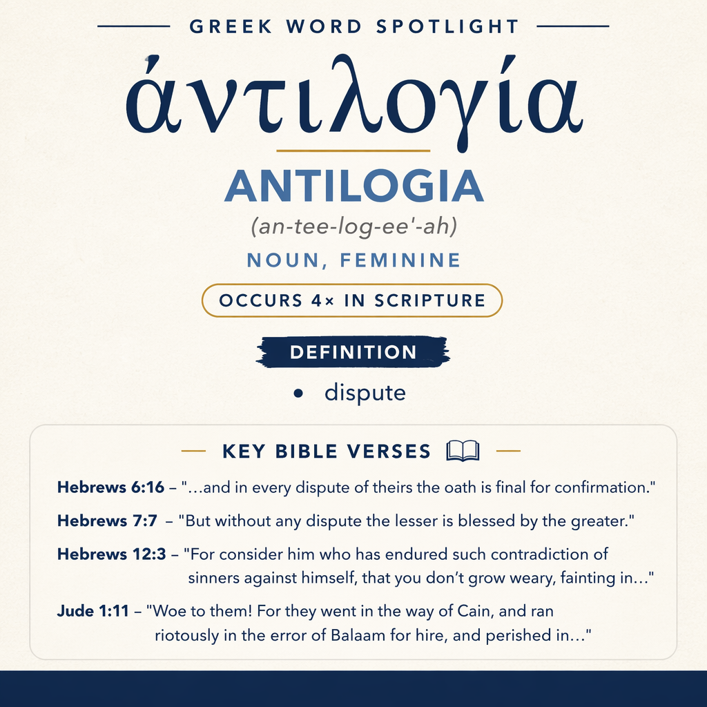 Understanding the Meaning of Antilogia in Greek statistics