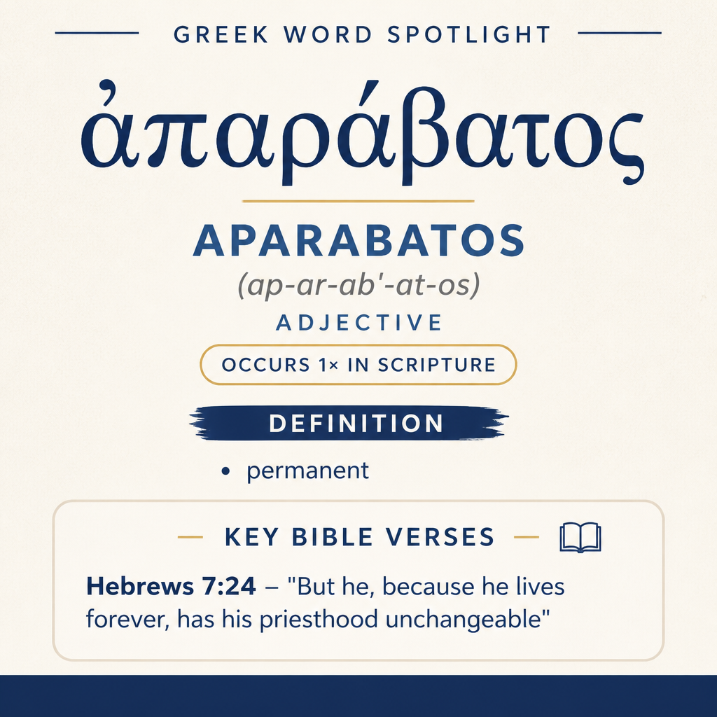 Understanding the Meaning of Aparabatos in Greek statistics