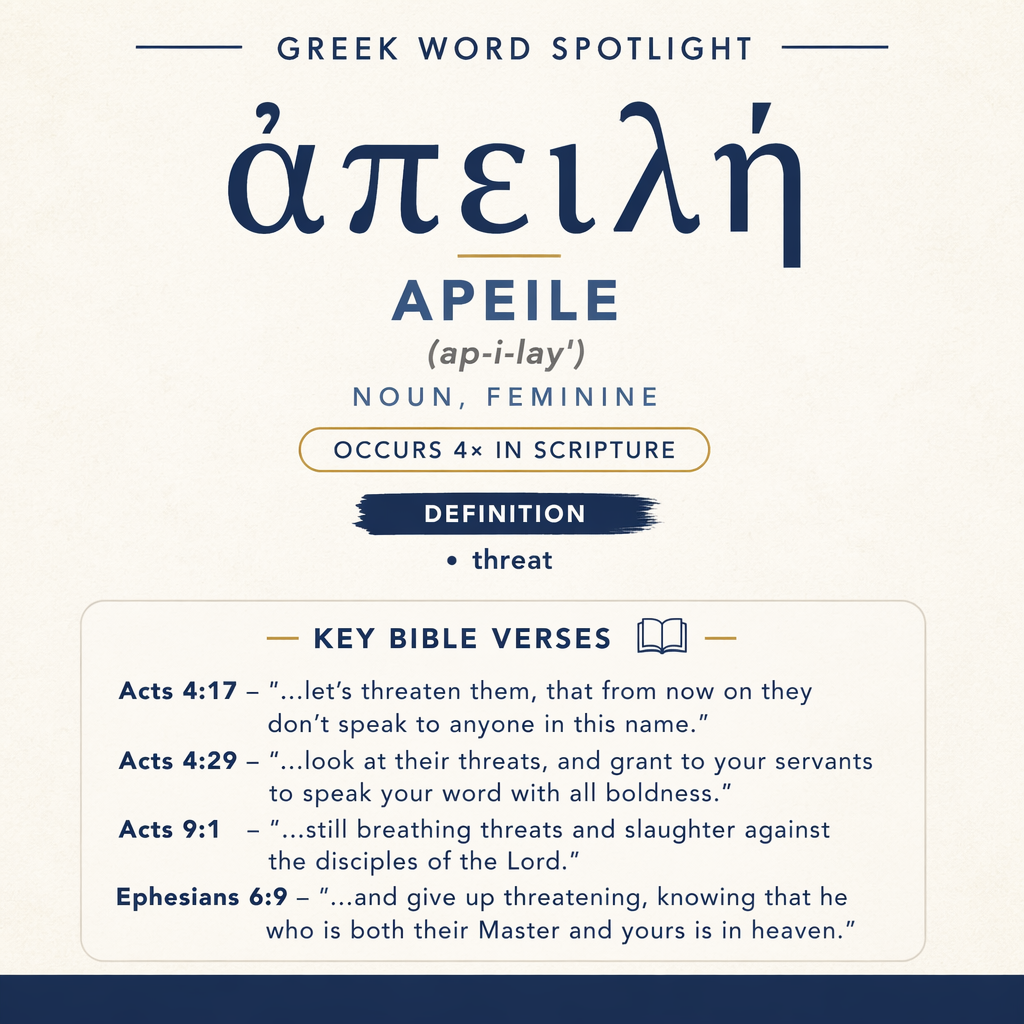Understanding the Meaning of Apeile in Greek statistics