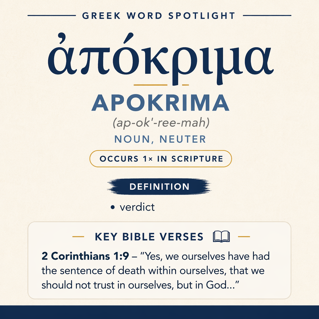 Understanding the Meaning of Apokrima in Greek statistics