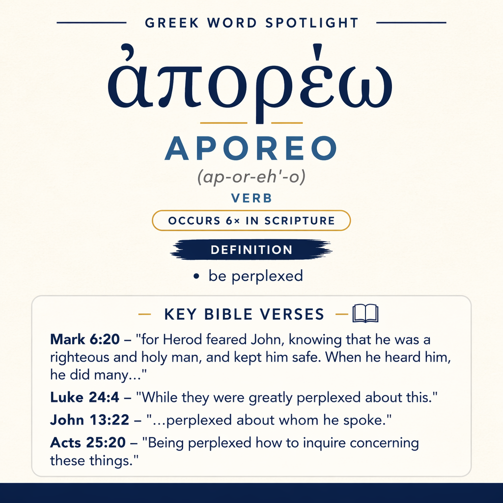 Understanding the Meaning of Aporeo in Greek statistics