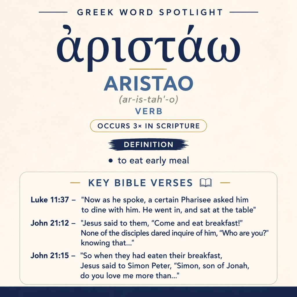 Understanding the Meaning of Aristao in Greek statistics
