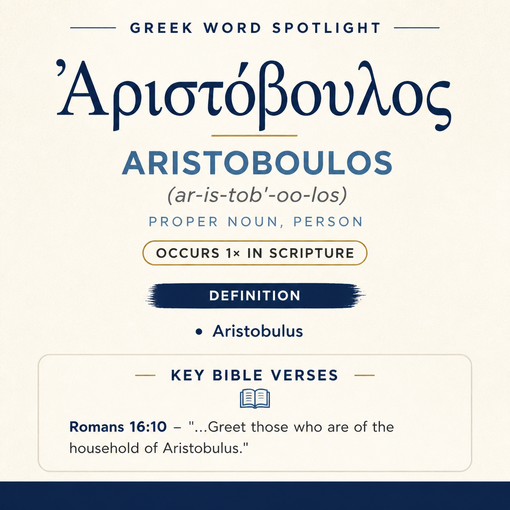 Understanding the Meaning of Aristoboulos in Greek statistics