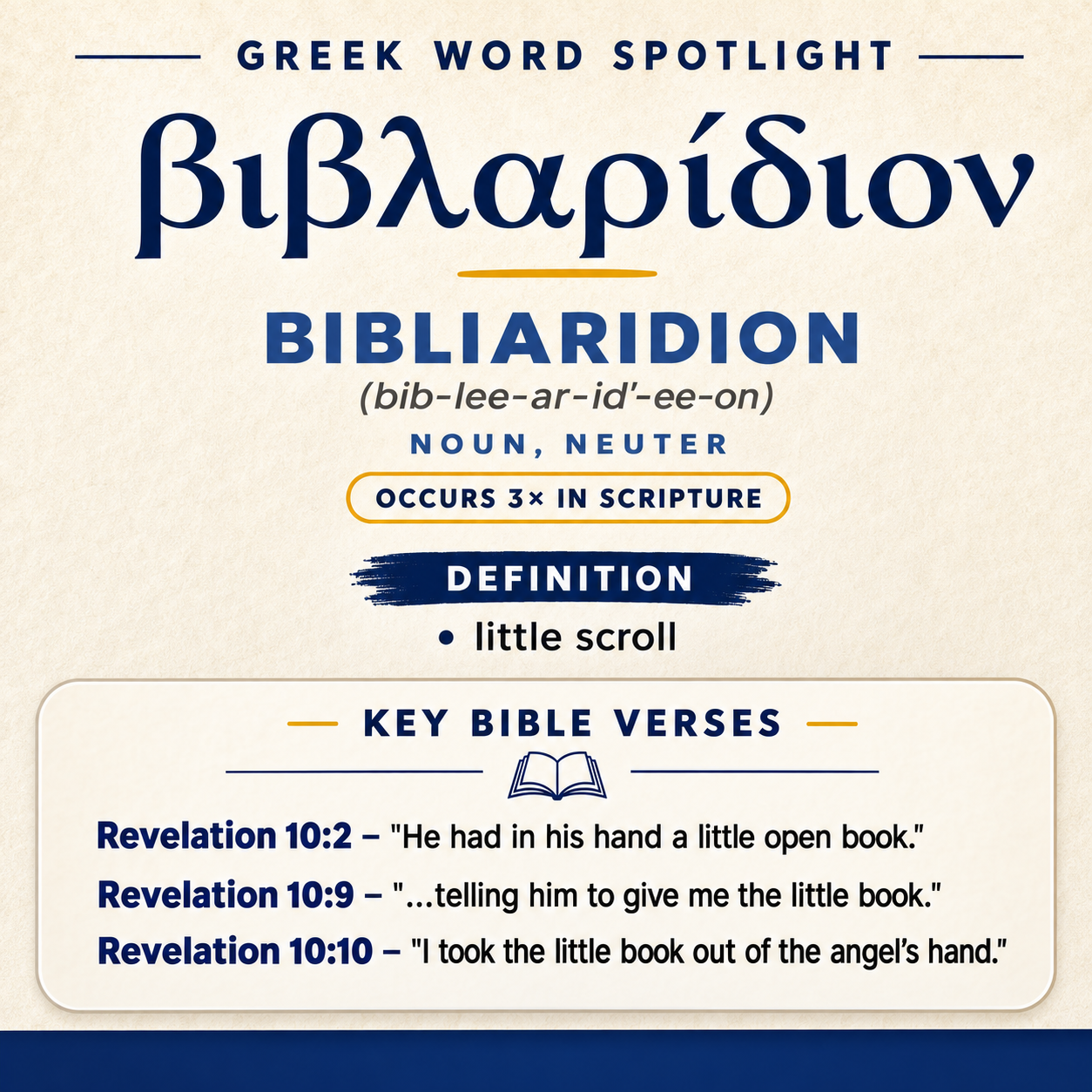 Understanding the Meaning of Bibliaridion in Greek statistics