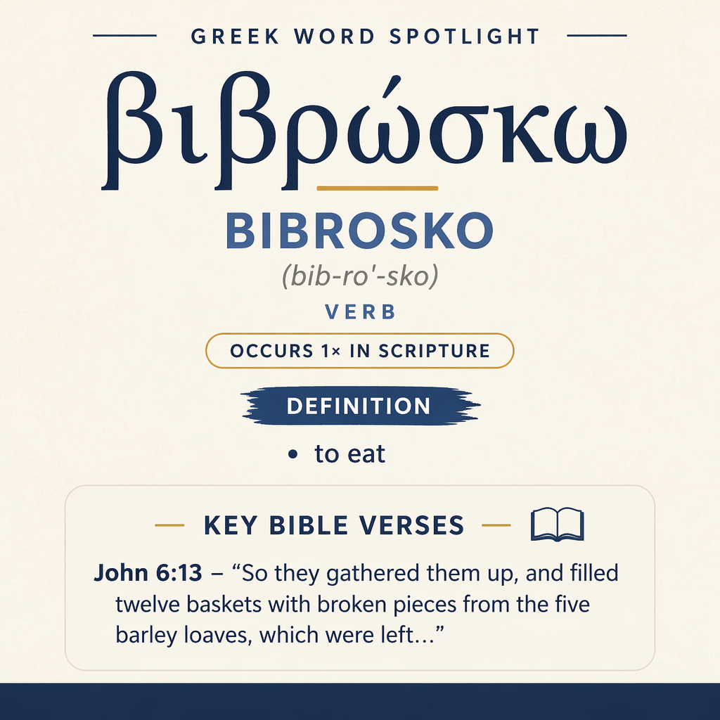 Understanding the Meaning of Bibrosko in Greek statistics
