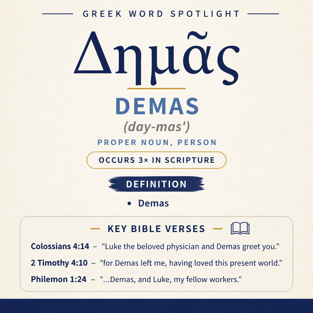 Understanding the Meaning of Demas in Greek statistics