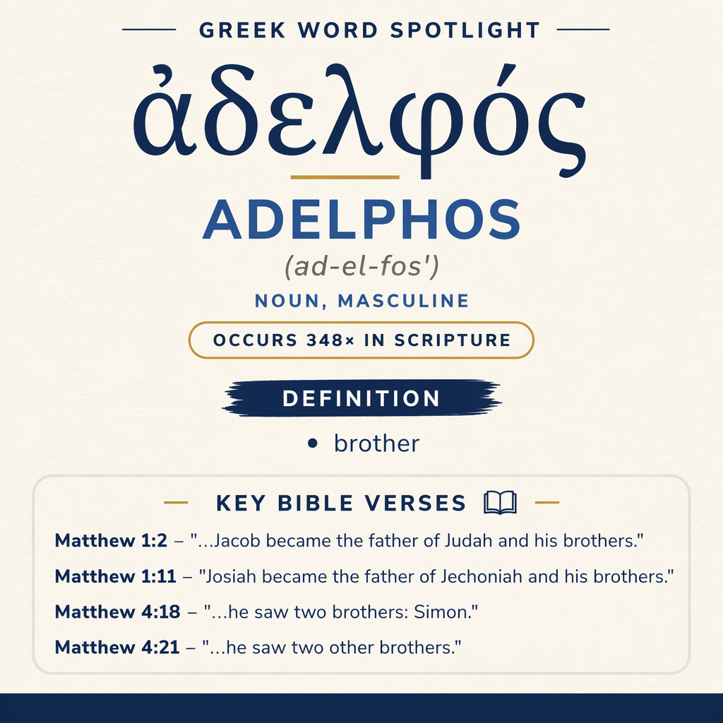 Understanding the Significance of Adelphos in Greek statistics