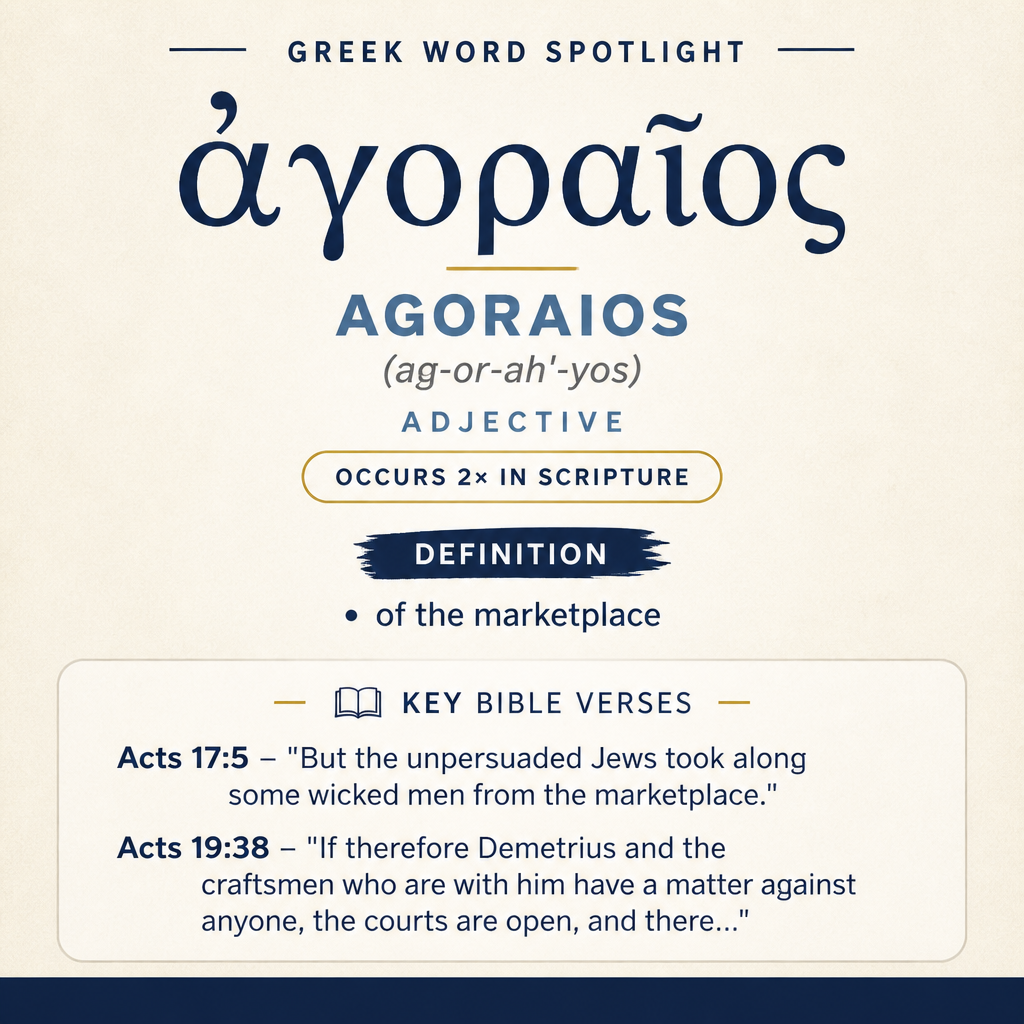 Understanding the Significance of Agoraios in Greek statistics