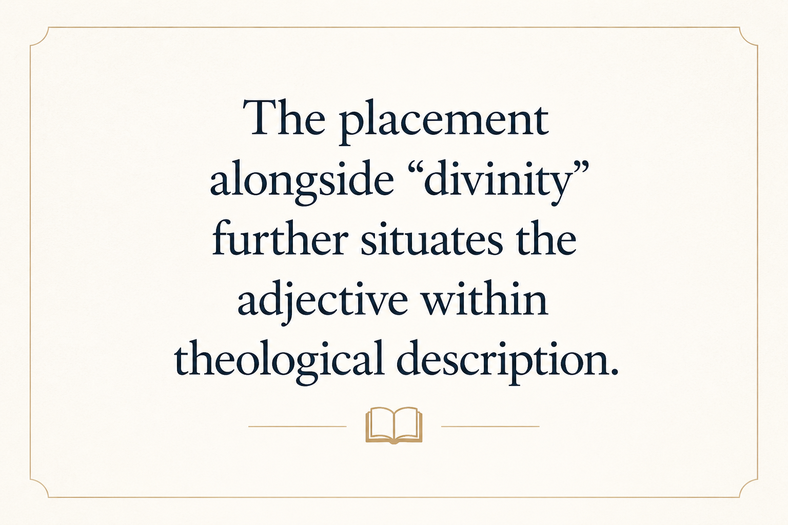 Key insight about Understanding the Significance of Aidios in Greek